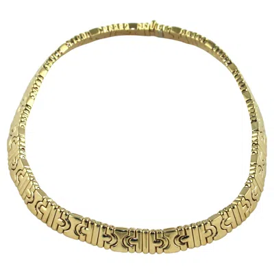 Pre-owned Bulgari Parentesi 18k Yellow Gold Choker Necklace