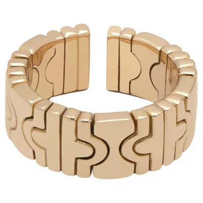 Pre-owned Bulgari Parentesi Gold Ring In Multi