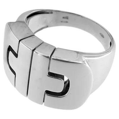 Pre-owned Bulgari Parentesi Ring 18 Karat White Gold
