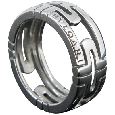 Pre-owned Bulgari Parentesi White Gold Band Ring