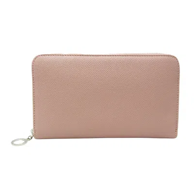 Pre-owned Bulgari Pink Leather Wallet  ()