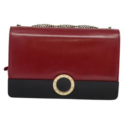 Pre-owned Bulgari Serpenti Red Leather Shoulder Bag ()