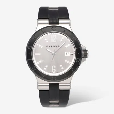Bulgari Solotempo Stainless Steel Automatic Men's Watch In Black