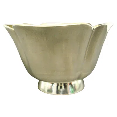 Pre-owned Bulgari Sterling Silver Jewelry Bowl / Vase / Rings Or Earrings Cica 1990´s In Brown