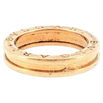 Pre-owned Bulgari Sz 54  B.zero1 Single-band Ring In Rose Gold In Red