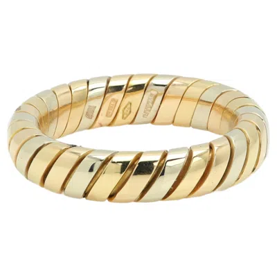 Pre-owned Bulgari Tubogas Ring 18k Gold Finger Size 6 In Multi