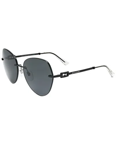 Bulgari Unisex Bv6183 60mm Sunglasses In Black