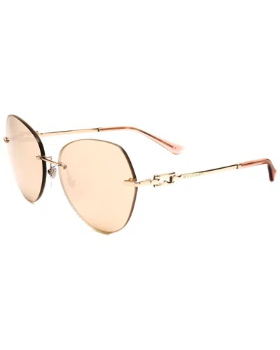 Bulgari Unisex Bv6183 60mm Sunglasses In Gold
