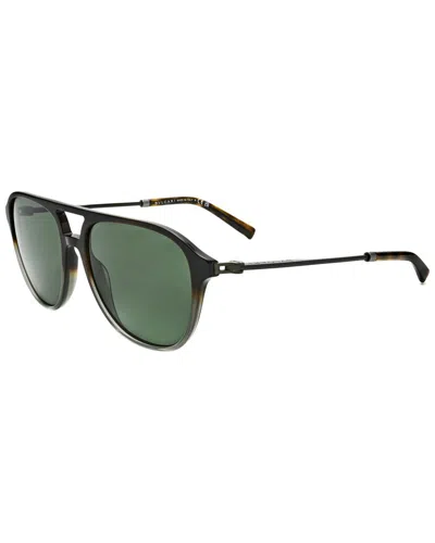 Bulgari Unisex Bv7038 57mm Sunglasses In Green