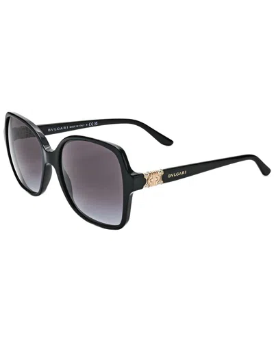 Bulgari Unisex Bv8164b 56mm Sunglasses In Black