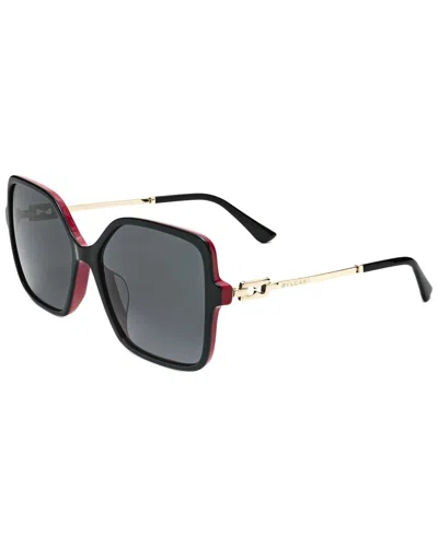 Bulgari Unisex Bv8250f 57mm Sunglasses In Black