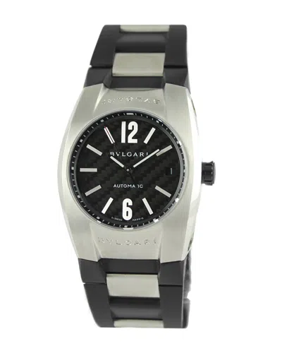 Bulgari Unisex Ergon Watch With Original Box & Papers (authentic ) In Black