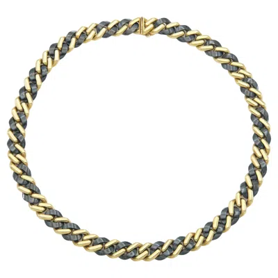 Pre-owned Bulgari Vintage 1970s Bvlgari Two-toned Link Chain Necklace In Multi