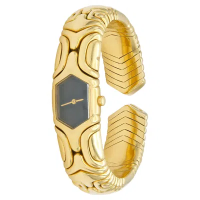 Pre-owned Bulgari Vintage 1980s Bvlgari Alveare Watch In Multi