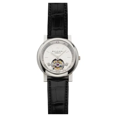 Pre-owned Bulgari Vintage 1998 Bvlgari Tourbillon At 40 Pl Tb Platinum Skeleton Manual 40mm In Multi