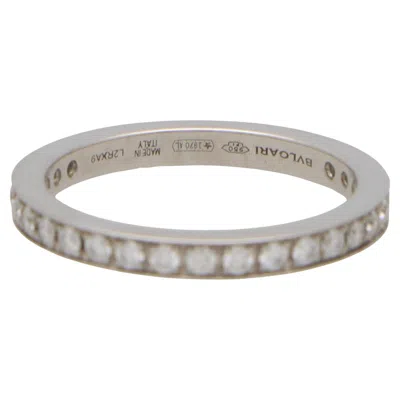 Pre-owned Bulgari Vintage Bvlgari Diamond Full Eternity Ring Set In Platinum In Multi