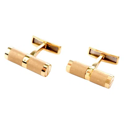 Pre-owned Bulgari Vintage Bvlgari Vintage 18 Karat Gold  Cufflinks In Multi