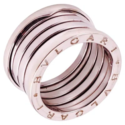 Pre-owned Bulgari White Gold Wide B Zero 1 Ring