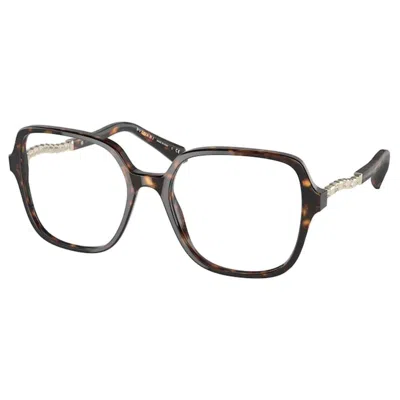 Bulgari Women's 53 Mm Havana Opticals In Brown