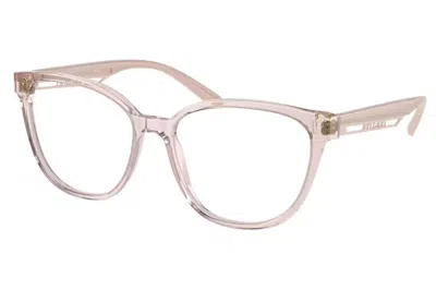 Bulgari Women's 53 Mm Transparent Pink Opticals In Multi