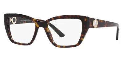 Bulgari Women's 55 Mm Havana Opticals In Brown