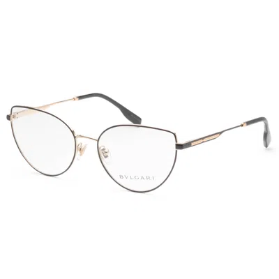Bulgari Women's 55 Mm Pink Gold Black Opticals
