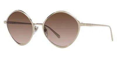Bulgari Women's 56 Mm Pale Gold Sunglasses
