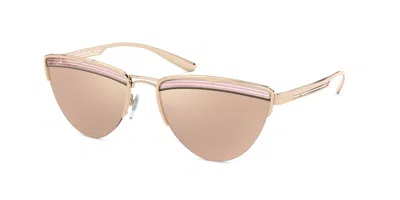 Bulgari Women's 57 Mm Rose Gold Sunglasses In Multi