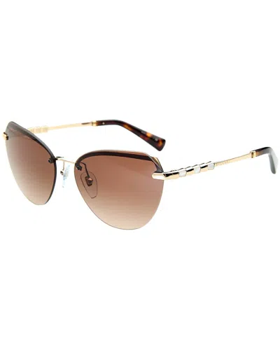 Bulgari Women's 6129kb 60mm Polarized Sunglasses In Green