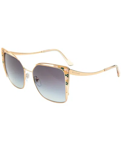 Bulgari Women's 6179 55mm Sunglasses In Gold
