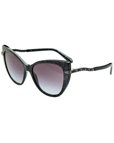 Bulgari Women's 8236b 55mm Sunglasses In Black