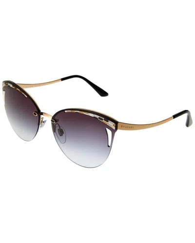 Bulgari Women's Bv6110 63mm Sunglasses In Gold