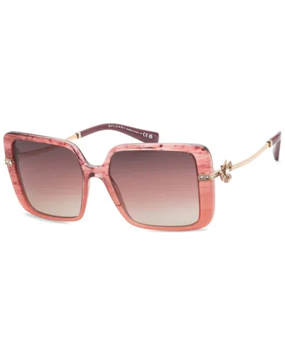 Bulgari Women's Bv8243b 56mm Sunglasses In Pink