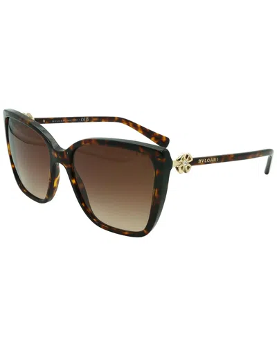 Bulgari Women's Bv8247b 55mm Sunglasses In Brown