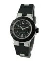 Bulgari Women's Diagono Watch With Original Box & Papers In Black