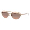 Bulgari Women's Sunglasses Rose Gold 58mm Sunglasses In Multi