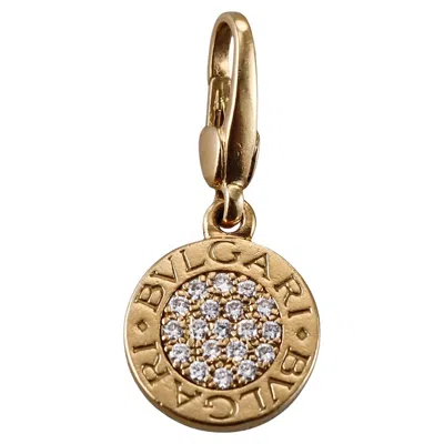 Pre-owned Bulgari Yellow Gold Diamond Charm Pendant