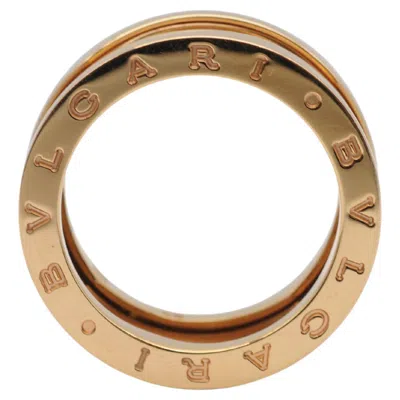 Pre-owned Bulgari /bvlgari B.zero1 Legend 3-band Ring In 18k Rose Gold In Red
