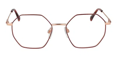 Bulget Bg1865t Women's Glasses, Burgundy, Size 50