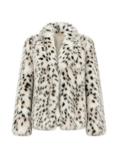 Bully Animal-print Faux-fur Jacket In Neutrals
