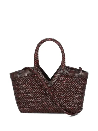 Bully Braided Leather Shoulder Bag In Brown