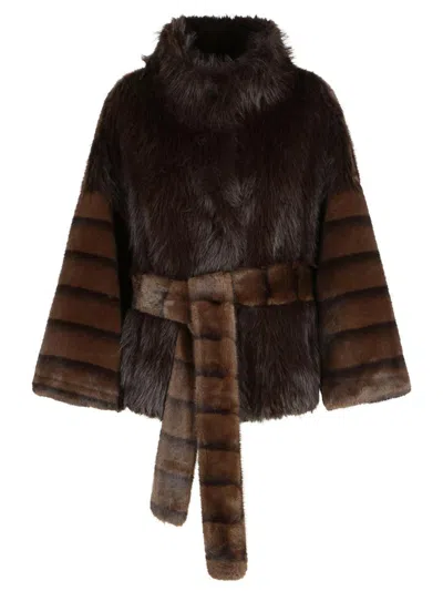 Bully Brown Faux Fur Jacket
