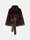 Bully Brown Faux Fur Jacket In Brown
