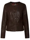 BULLY BULLY BROWN LEATHER JACKET