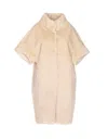 Bully Fake Fur Coat In Neutral