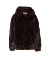 Bully Hooded Zip-front Jacket In Brown