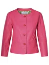 Bully Woman Blazer Fuchsia Size 12 Lambskin