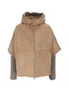 Bully Woman Goat Suede Jacket In Multi