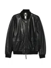 LEATHER FLAP-POCKET JACKET