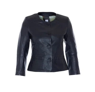 Bully Leather Jacket In Black
